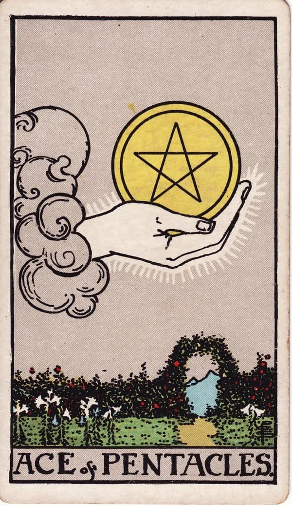 錢幣一 Ace of Pentacles 塔羅牌