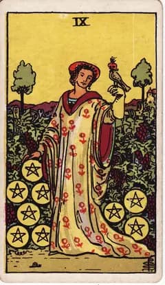 錢幣九 Nine of Pentacles