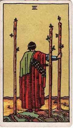 權杖三 Three of Wands