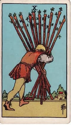 權杖十 Ten of Wands