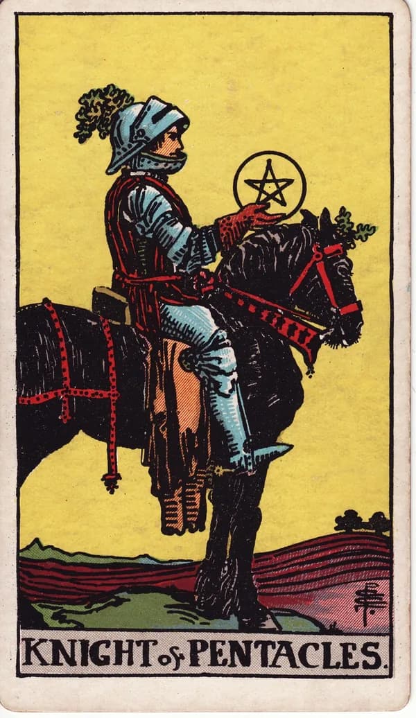 錢幣騎士 Knight of Pentacles 塔羅牌